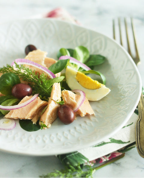 Filetti di salmone all'olio di oliva