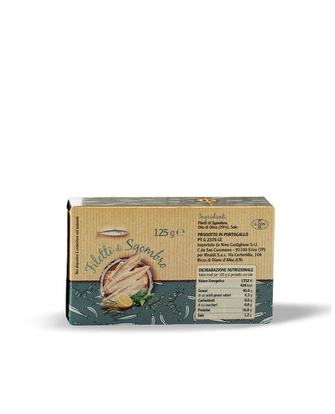 Filetti di sgombro all'olio di oliva