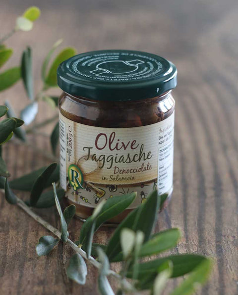Olive Taggiasche snocciolate in salamoia