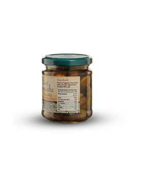 Olive Taggiasche snocciolate in olio extra vergine di oliva
