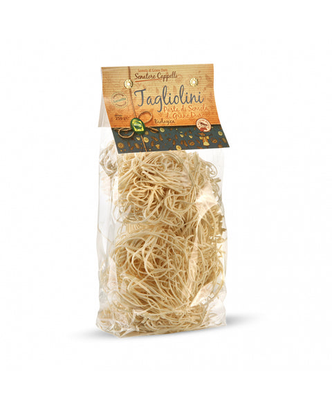 Tagliolini pasta di semola di grano duro da agricoltura biologica